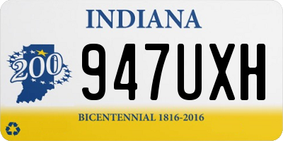 IN license plate 947UXH