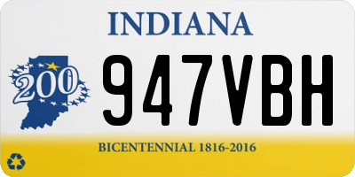 IN license plate 947VBH