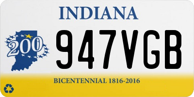 IN license plate 947VGB