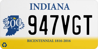 IN license plate 947VGT
