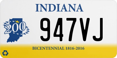 IN license plate 947VJ