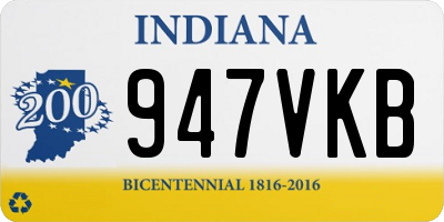 IN license plate 947VKB