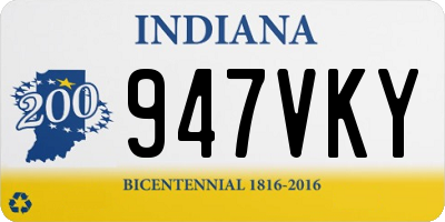 IN license plate 947VKY