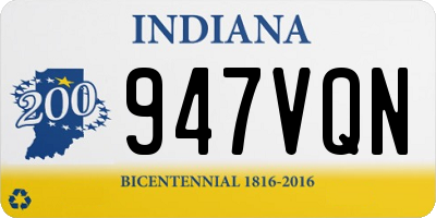 IN license plate 947VQN