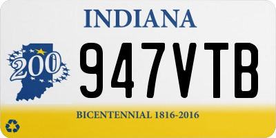 IN license plate 947VTB