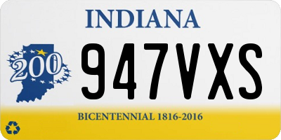 IN license plate 947VXS