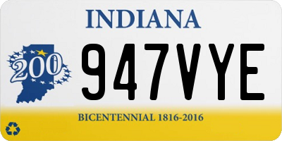 IN license plate 947VYE