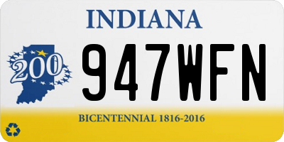 IN license plate 947WFN