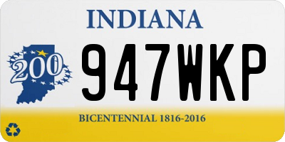 IN license plate 947WKP