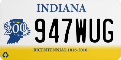 IN license plate 947WUG