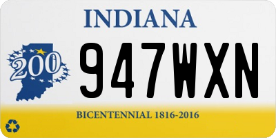 IN license plate 947WXN