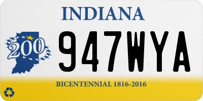 IN license plate 947WYA