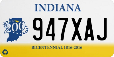 IN license plate 947XAJ