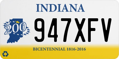 IN license plate 947XFV