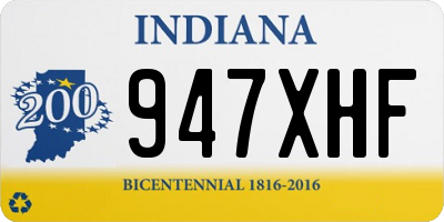 IN license plate 947XHF