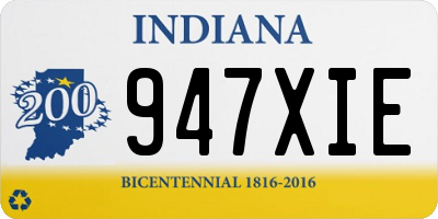 IN license plate 947XIE