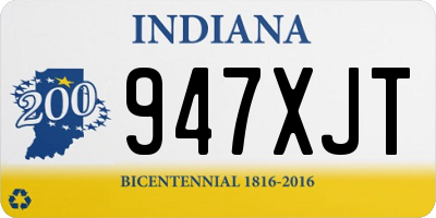 IN license plate 947XJT