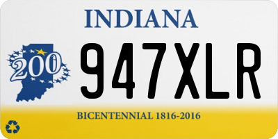 IN license plate 947XLR