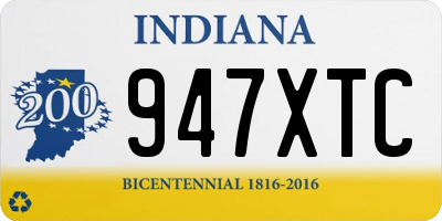 IN license plate 947XTC