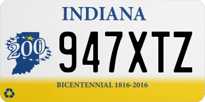 IN license plate 947XTZ