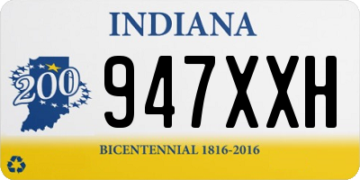 IN license plate 947XXH