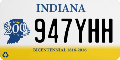 IN license plate 947YHH