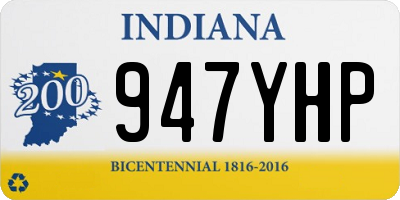 IN license plate 947YHP