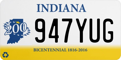 IN license plate 947YUG