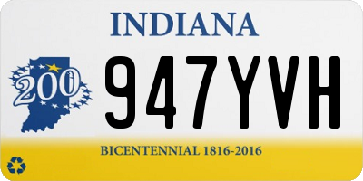 IN license plate 947YVH
