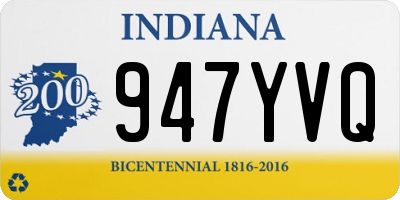 IN license plate 947YVQ