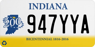 IN license plate 947YYA