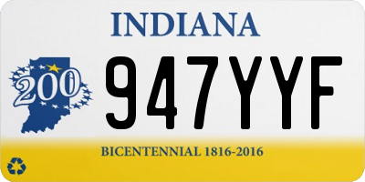 IN license plate 947YYF
