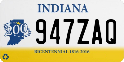 IN license plate 947ZAQ