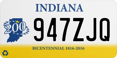 IN license plate 947ZJQ