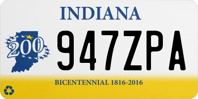 IN license plate 947ZPA