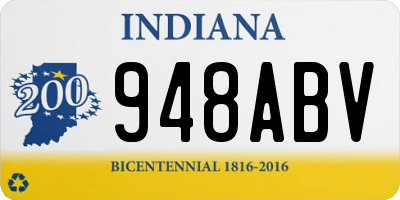 IN license plate 948ABV