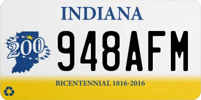 IN license plate 948AFM