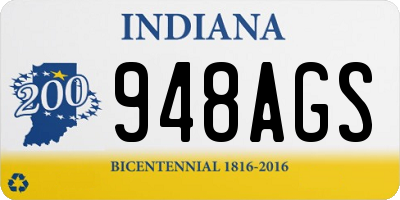 IN license plate 948AGS