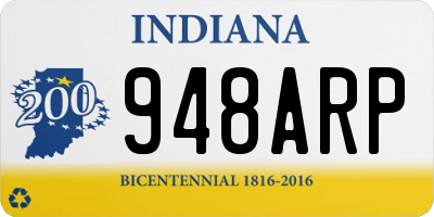 IN license plate 948ARP