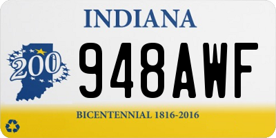 IN license plate 948AWF