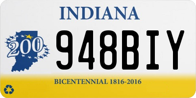 IN license plate 948BIY
