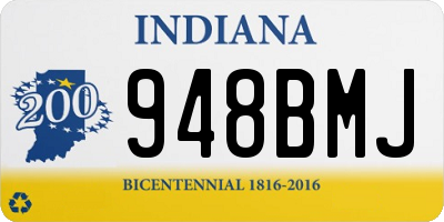 IN license plate 948BMJ
