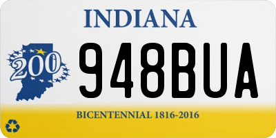 IN license plate 948BUA