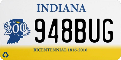 IN license plate 948BUG