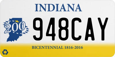 IN license plate 948CAY