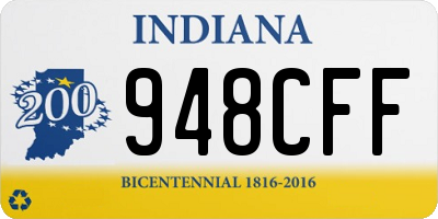 IN license plate 948CFF