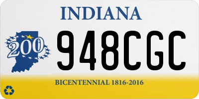 IN license plate 948CGC
