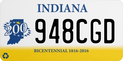 IN license plate 948CGD