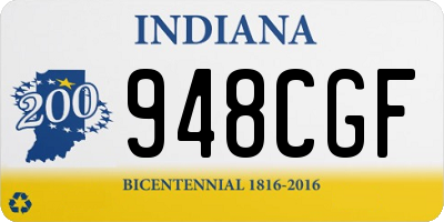 IN license plate 948CGF