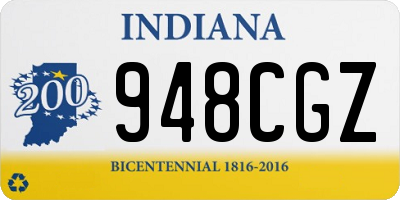 IN license plate 948CGZ